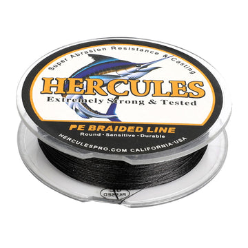 100M 109Yds Black 10lb-300lb HERCULES PE braid Fishing Line 8 Strands HERCULES